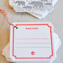 Letterpress Gift Tags: Pous Vous + Party Animal Cheers